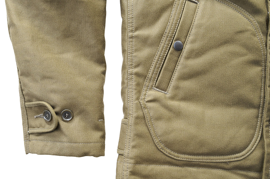 Iron Heart Alpaca-Lined N-1 Deck Jacket - Olive - Image 11