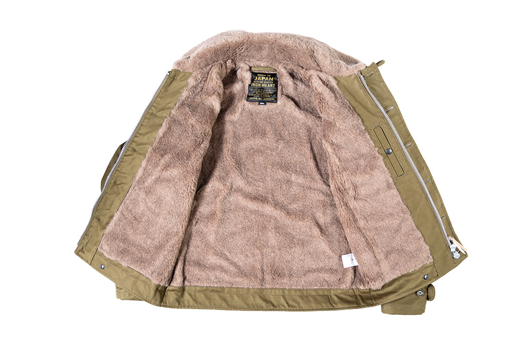 Iron Heart Alpaca-Lined N-1 Deck Jacket - Olive - Image 15