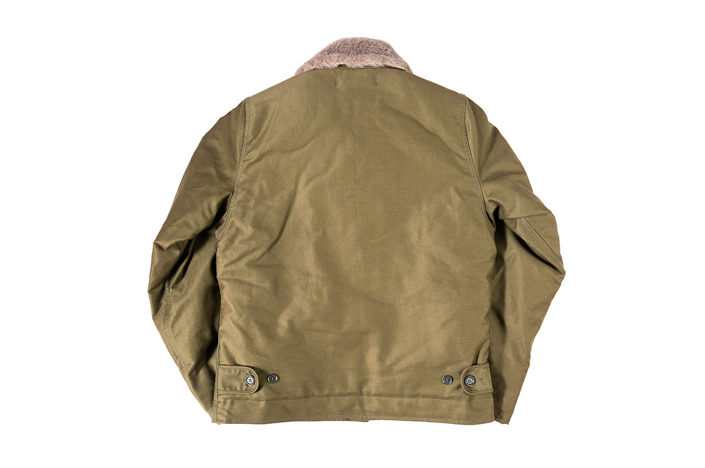 Iron Heart Alpaca-Lined N-1 Deck Jacket - Olive