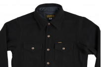 Iron Heart Melton Wool CPO Shirt - 306 Black - Image 6