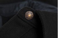 Iron Heart Melton Wool CPO Shirt - 306 Black - Image 7