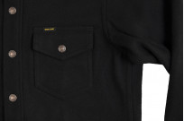 Iron Heart Melton Wool CPO Shirt - 306 Black - Image 8
