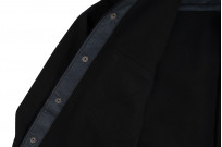 Iron Heart Melton Wool CPO Shirt - 306 Black - Image 14
