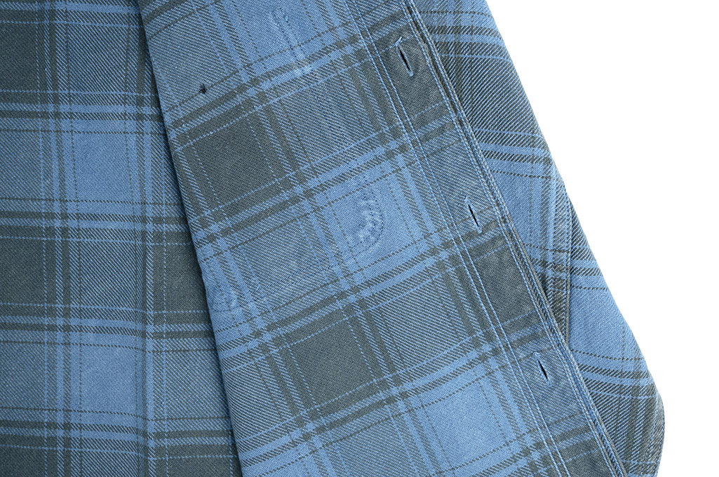 Studio D'Artisan Heavy Winter Flannel - Indigo-Dyed Check - Image 13