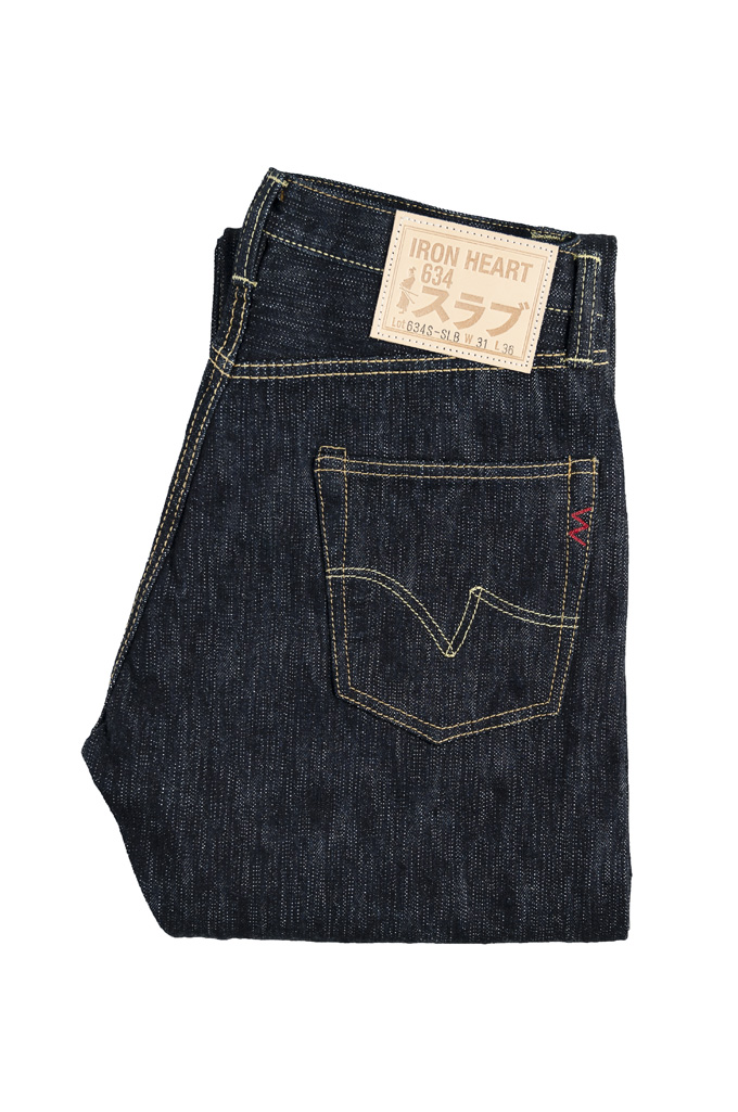 Iron Heart Slubby Selvedge Jeans - 634s-SLB Straight Leg - Image 4
