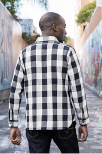 Warehouse “5-Hydroxy-Tryptamine” Winter Flannel - Off-White (the color) - Image 3