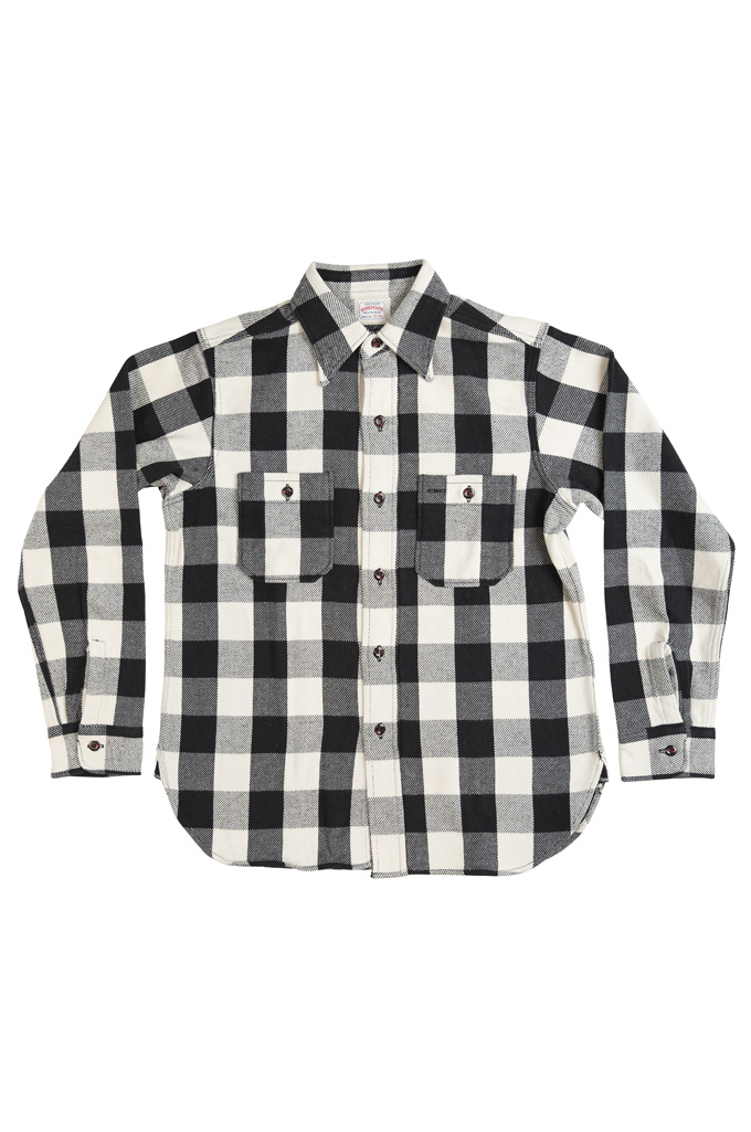 Warehouse “5-Hydroxy-Tryptamine” Winter Flannel - Off-White (the color) - Image 4