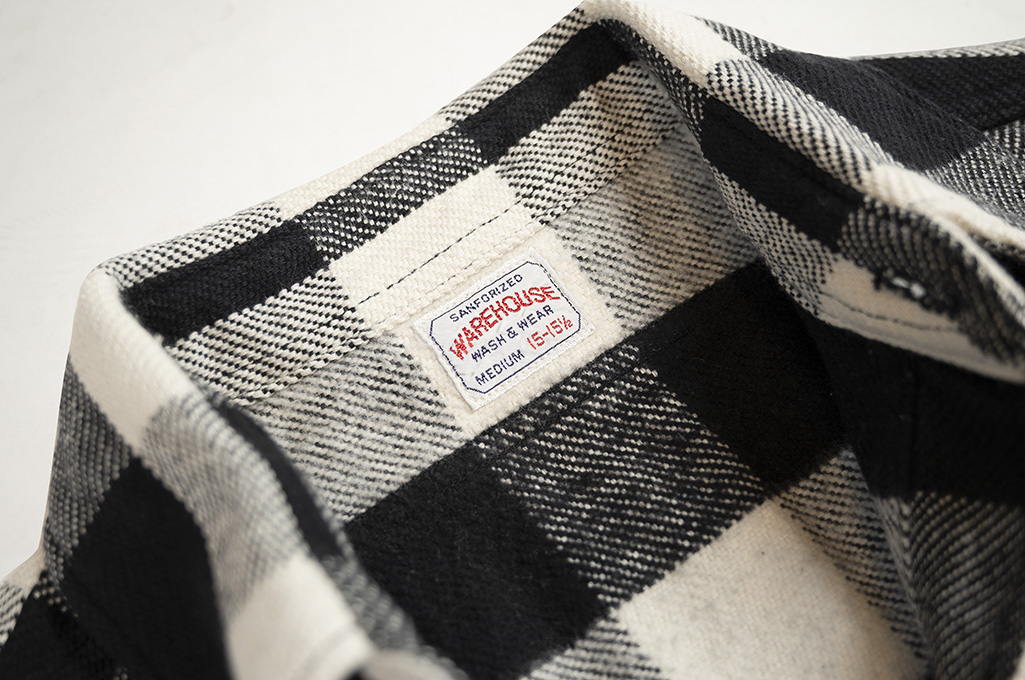 Warehouse “5-Hydroxy-Tryptamine” Winter Flannel - Off-White (the color) - Image 7
