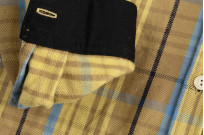 Flat Head “Testone” Heavy Winter Flannel - Mustard/Beige - Image 10
