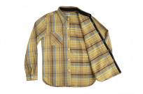 Flat Head “Testone” Heavy Winter Flannel - Mustard/Beige - Image 12