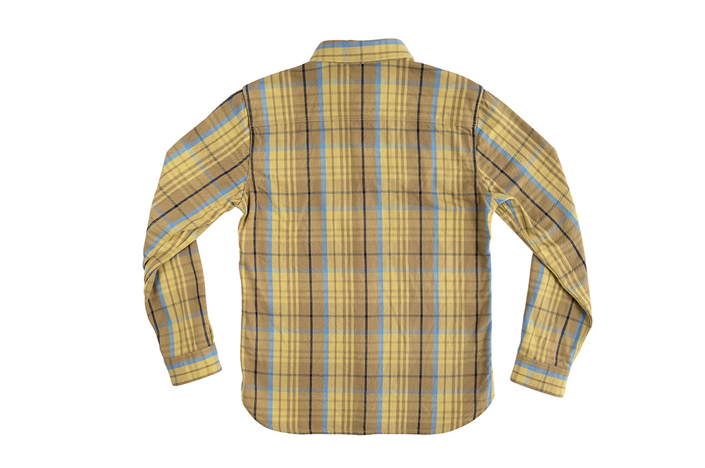 Flat Head “Testone” Heavy Winter Flannel - Mustard/Beige - Image 14