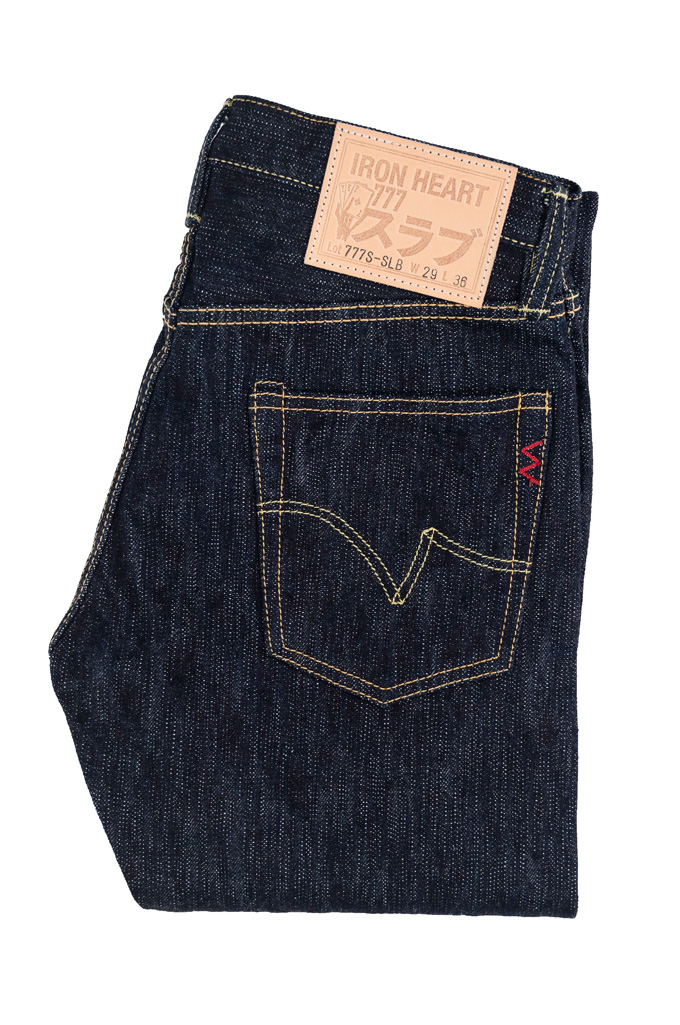 Iron Heart Slubby Selvedge Jeans - 777s-SLB Slim Tapered - Image 4