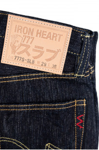 Iron Heart Slubby Selvedge Jeans - 777s-SLB Slim Tapered - Image 5