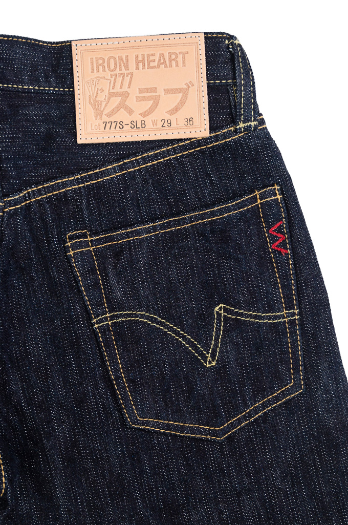 Iron Heart Slubby Selvedge Jeans - 777s-SLB Slim Tapered - Image 10