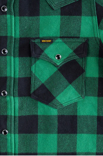 Iron Heart Ultra-Heavy Flannel - Green/Black Buffalo Check - Image 1