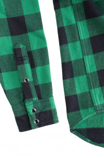 Iron Heart Ultra-Heavy Flannel - Green/Black Buffalo Check - Image 2