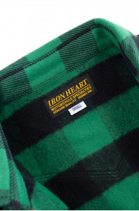 Iron Heart Ultra-Heavy Flannel - Green/Black Buffalo Check - Image 5