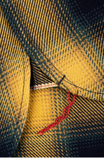 Iron Heart 9oz Rope-Dyed Indigo Workshirt - Yellow Ombre - Image 5