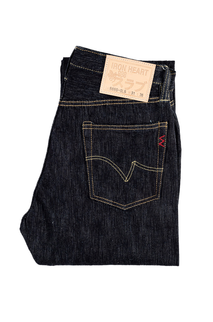 Iron Heart Slubby Selvedge Jeans - 888s-SLB High Rise Straight Tapered - Image 4