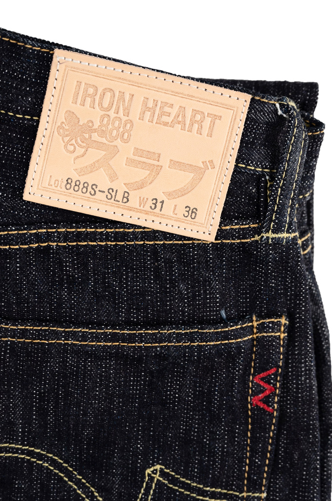 Iron Heart Slubby Selvedge Jeans - 888s-SLB High Rise Straight Tapered