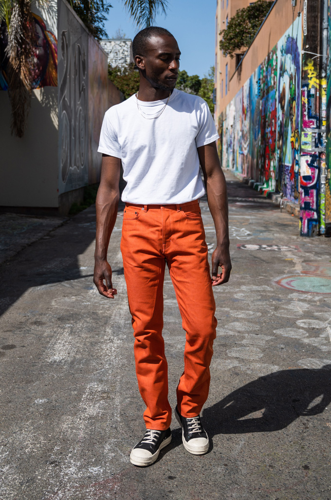 Abstractie romantisch heroïsch Rick Owens DRKSHDW Detroit Jeans - Made In Japan 14oz Orange-ish Denim