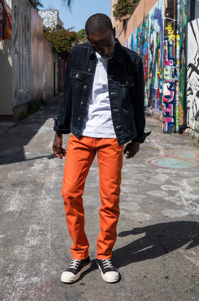 Rick Owens DRKSHDW Detroit Jeans - Made In Japan 14oz Orange-ish Denim - Image 1