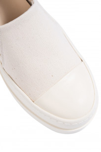 Rick Owens DRKSHDW Natural/Milk Slip-On Sneakers - Natural Denim - Image 4