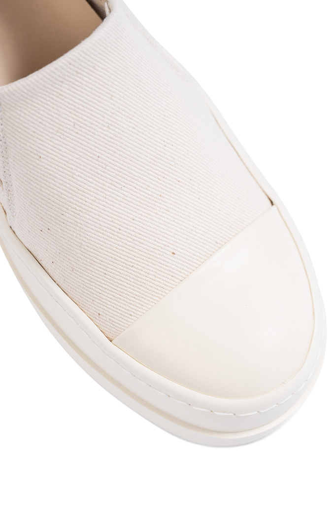Rick Owens DRKSHDW Natural/Milk Slip-On Sneakers - Natural Denim
