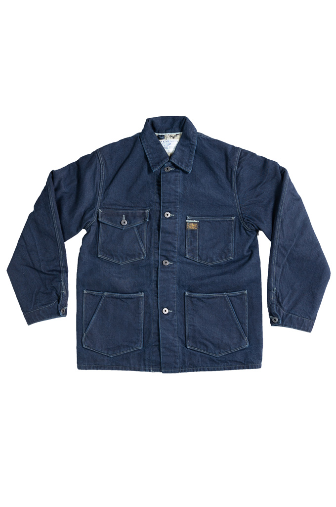 Stevenson Prairie Chore Jacket - Solid Indigo Denim - Image 6