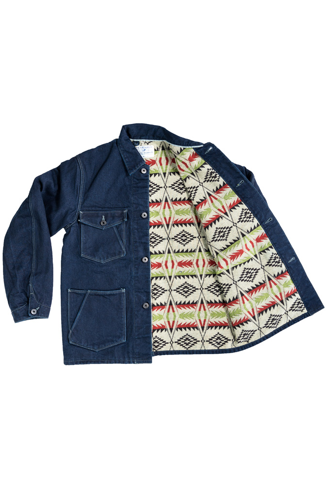 Stevenson Prairie Chore Jacket - Solid Indigo Denim - Image 17
