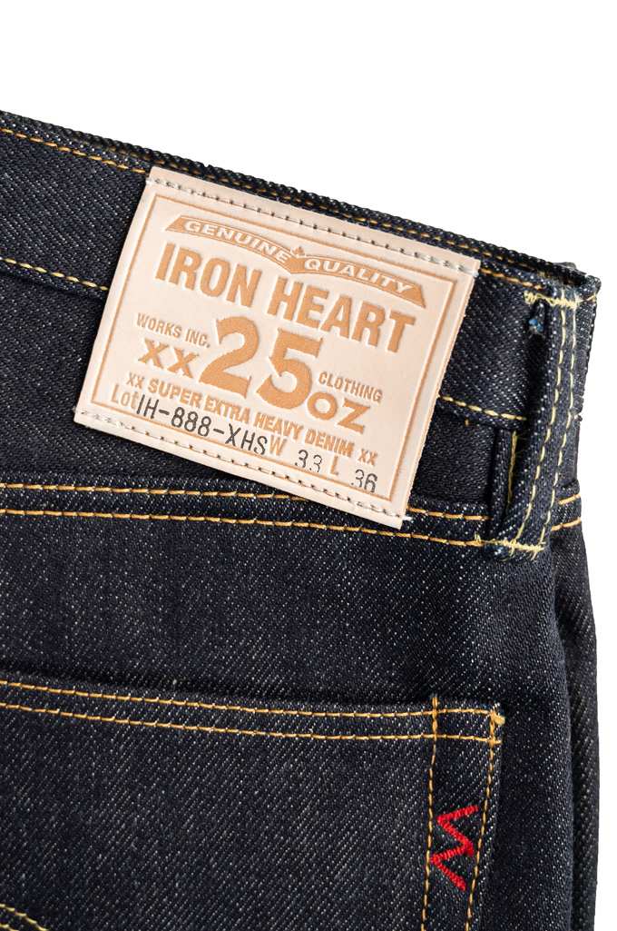 Iron Heart 888-XHS Jeans - High-Rise Straight Tapered 25oz