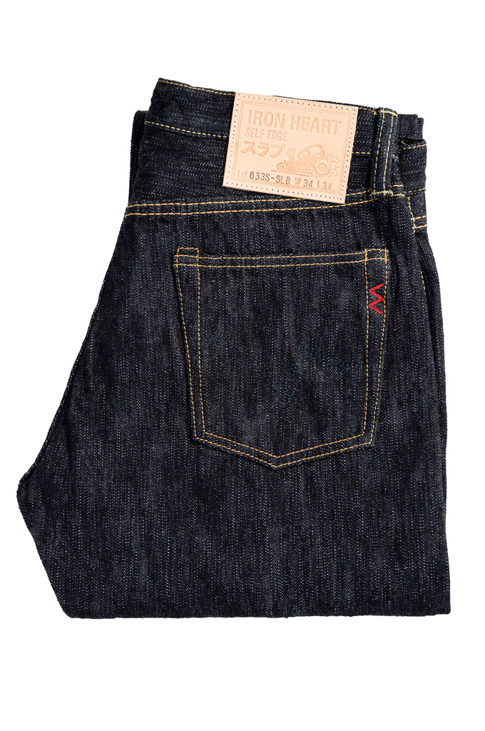 Iron Heart Slubby Selvedge Jeans - 633s-SLB Straight Tapered - Image 4