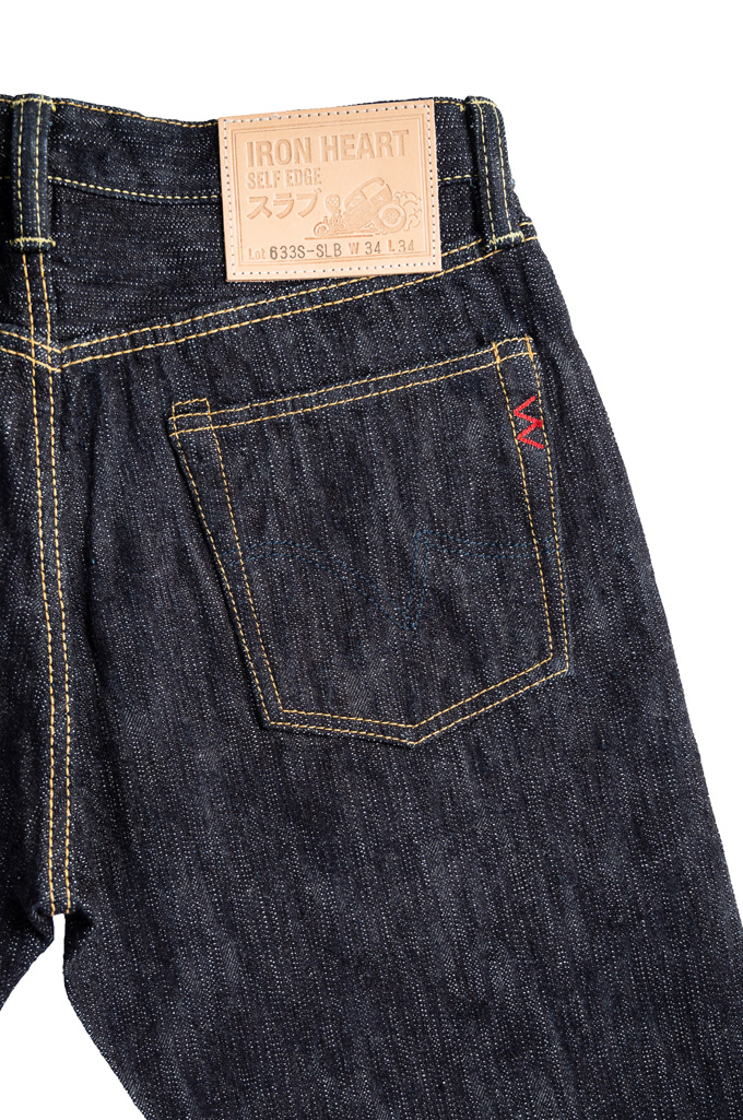 Iron Heart Slubby Selvedge Jeans - 633s-SLB Straight Tapered - Image 13