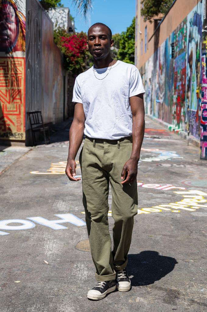 3sixteen Fatigue Pant - Washed Olive HBT