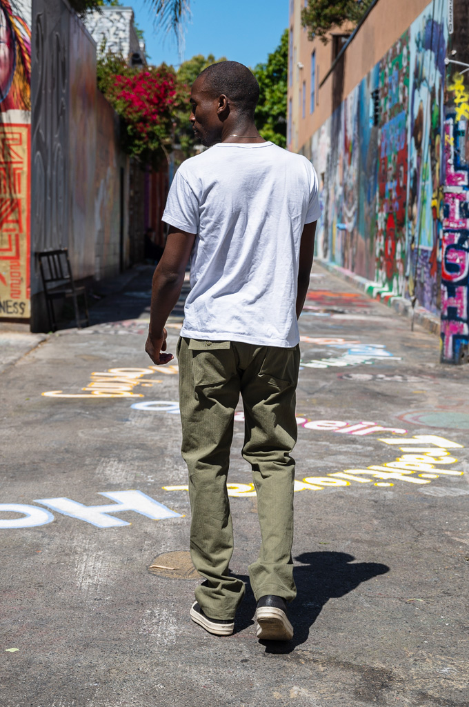 3sixteen Fatigue Pant - Washed Olive HBT - Image 3