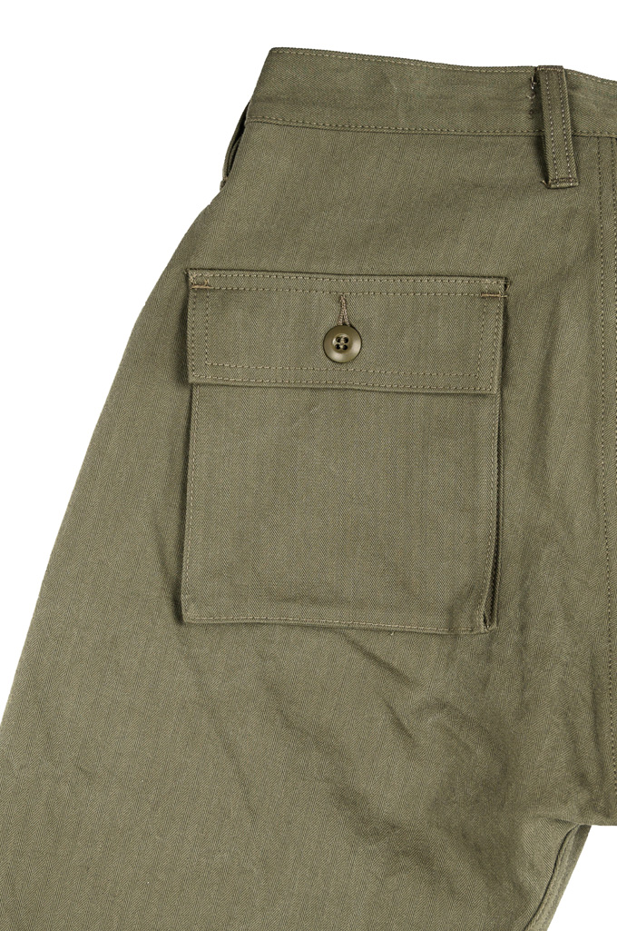 3sixteen Fatigue Pant - Washed Olive HBT