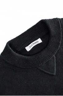 3sixteen Cotton/Linen Knit Short Sleeve T-Shirt - Black - Image 3