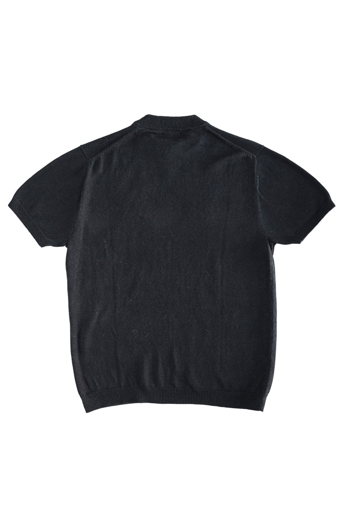 3sixteen Cotton/Linen Knit Short Sleeve T-Shirt - Black - Image 5