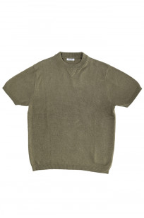 3sixteen Cotton/Linen Knit Short Sleeve T-Shirt - Olive - Image 0