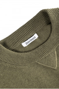 3sixteen Cotton/Linen Knit Short Sleeve T-Shirt - Olive - Image 3