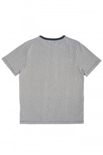 Merz B. Schwanen 2-Thread Heavy Weight T-Shirt - New Fine Charcoal Stripe - 215.9802 - Image 6