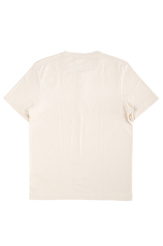Merz b. Schwanen 2-Thread Heavy Weight T-Shirt - Henley Natural w/ Regular Sleeve - Image 7