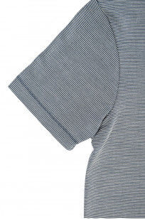 Merz B. Schwanen 2-Thread Heavy Weight T-Shirt - New Fine Blue Stripe - 215.6602 - Image 3