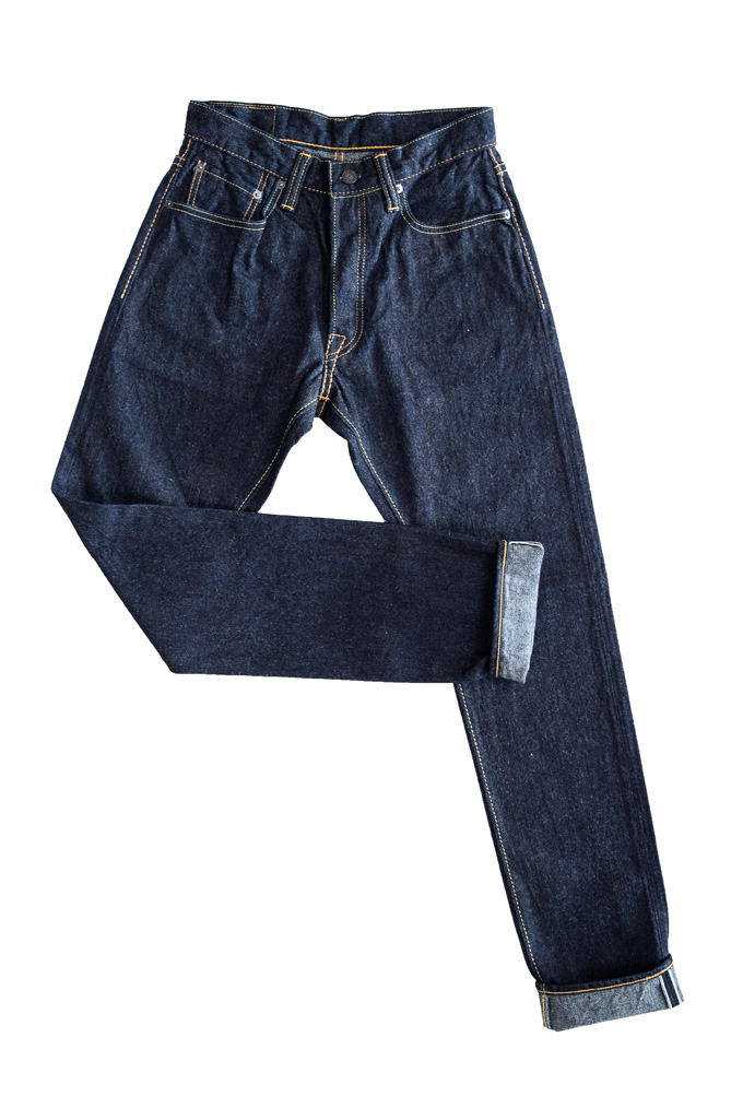 Pure Blue Japan BRK-019-ID Jeans - 13.5oz Broken Twill Denim Straight Tapered