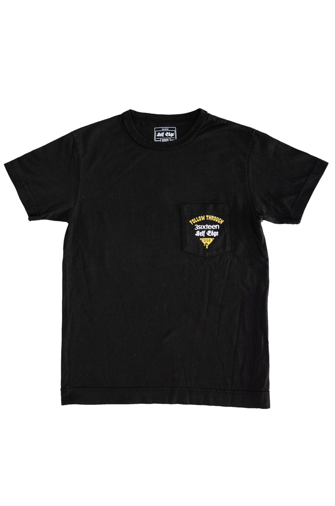 Self Edge x 3sixteen Graphic T-Shirt - Black - FOLLOW THROUGH