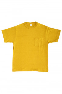 Warehouse Slub Cotton T-Shirt - Mustard w/ Pocket - Image 0