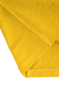 Warehouse Slub Cotton T-Shirt - Mustard w/ Pocket - Image 4