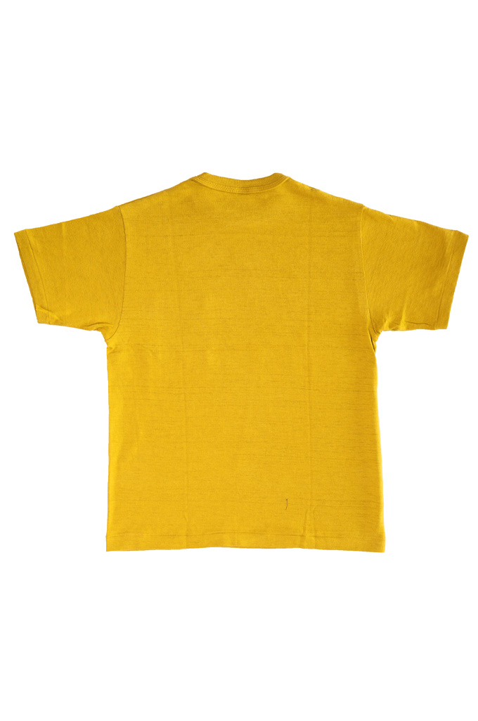 Warehouse Slub Cotton T-Shirt - Mustard w/ Pocket
