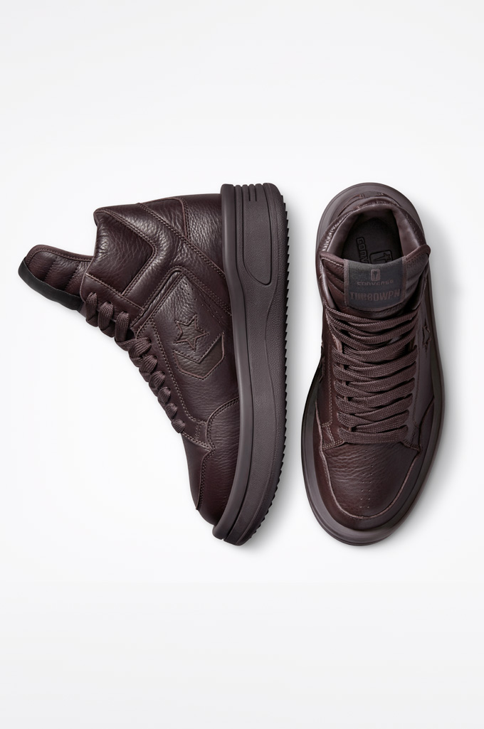 Rick Owens x Converse TURBOWPN - Clay Leather (Burgundy) - Image 4