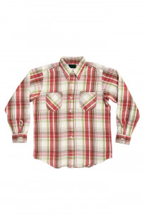 Stevenson Dominator Bleached/Overdyed Flannel - Red - Image 0